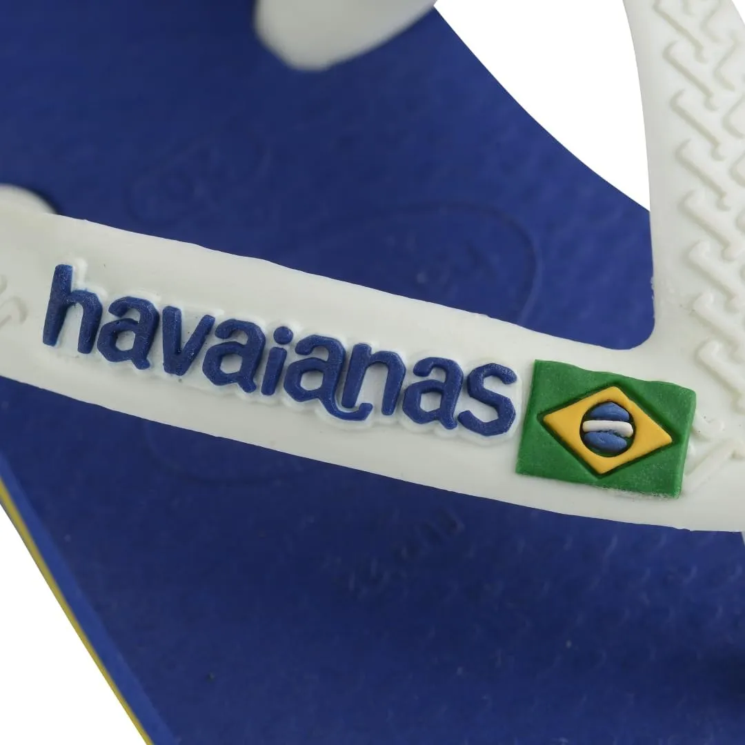 Havaianas Unisex-Child Brazil Logo Sandal Steel Grey Flip Flop