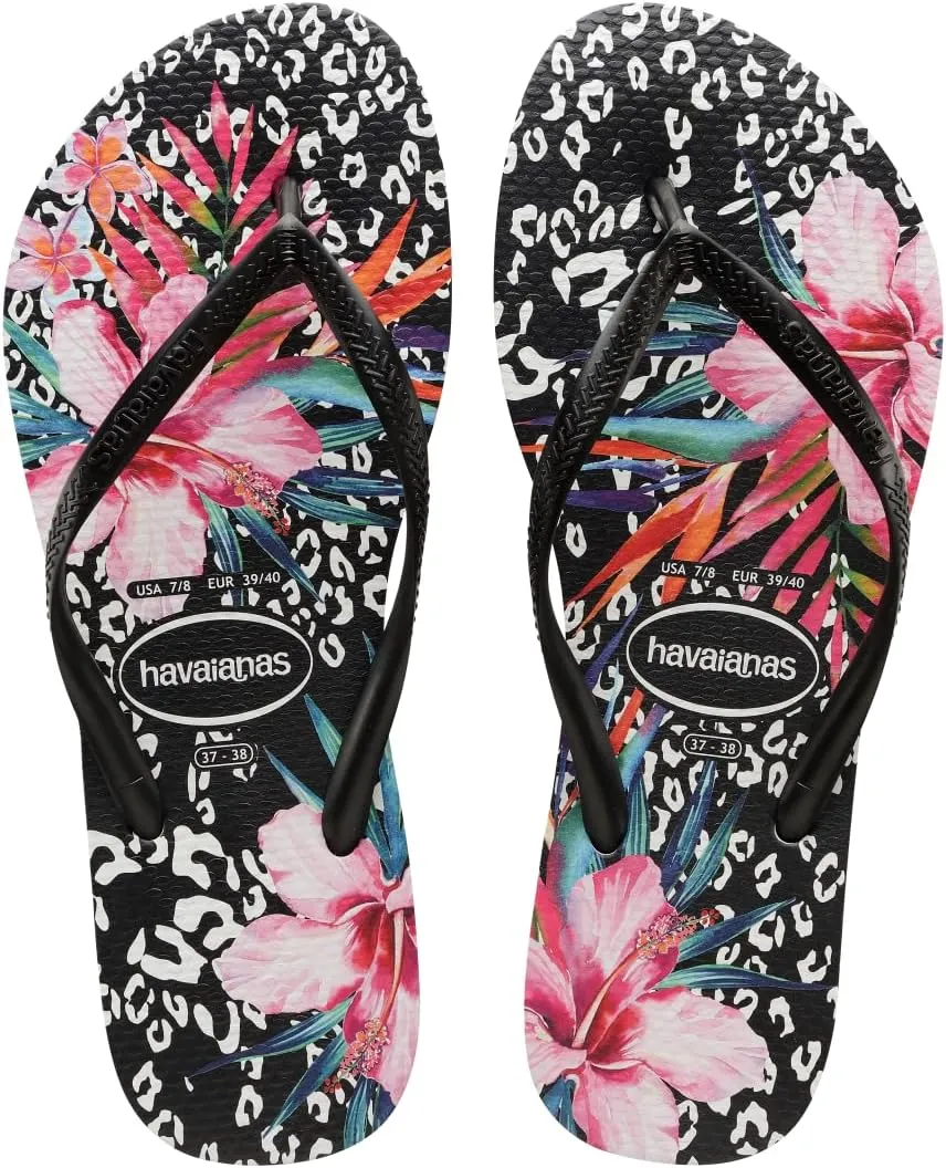 Havaianas Women's Slim Animal Floral Flip Flop Sandal