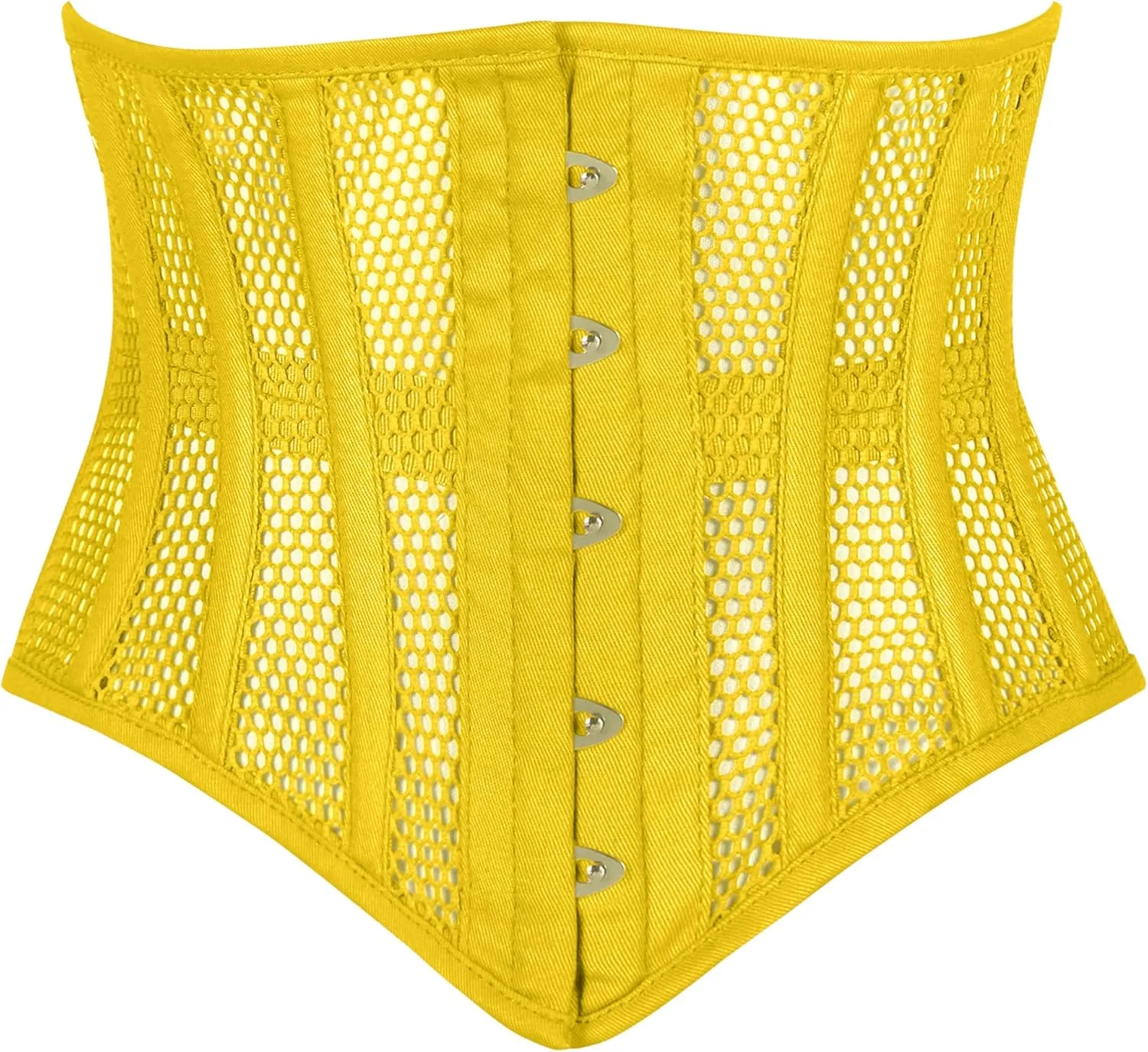 Heavy Duty Underbust Steel Boned Waist Trainer Cincnher Womens Waspie Mesh Corset
