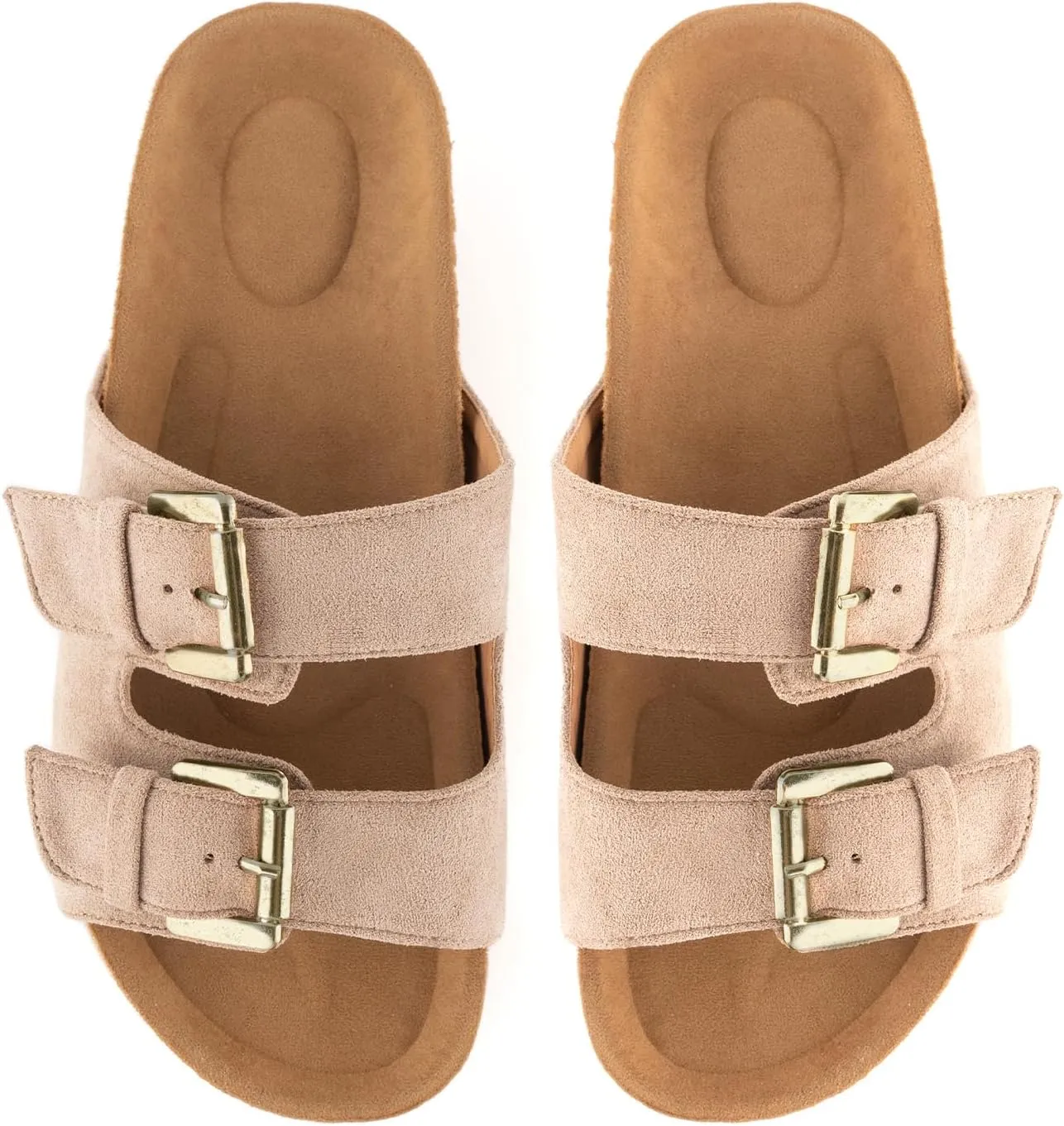 heelchic Platform Sandals Women, Chunky Platform Wedges with Arch Support, Big Buckle Casual Open Toe Slide Sandals