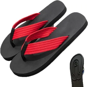 Hidden Flops, Funny Parody Creative Hidden Flip Flops, Non Slip Quick-Dry Beach Sandals, Outdoor Athletic Slippers Flip Flops Novelty Gift (Red, 11)