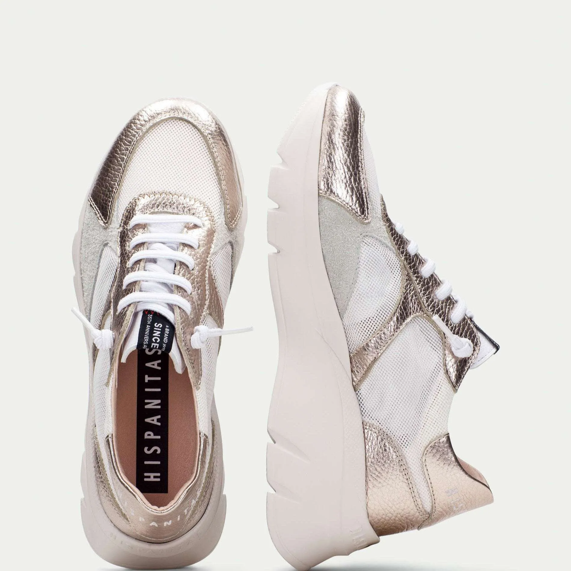 Hispanitas Metallic Sporty Wedge Trainer | CHV253819C