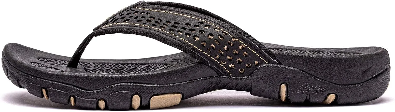 HOBIBEAR Mens Flip Flop Thong Sandals