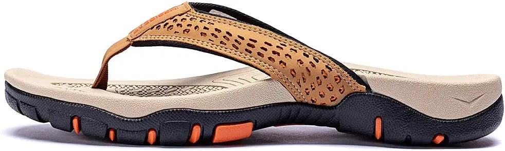 HOBIBEAR Mens Flip Flop Thong Sandals