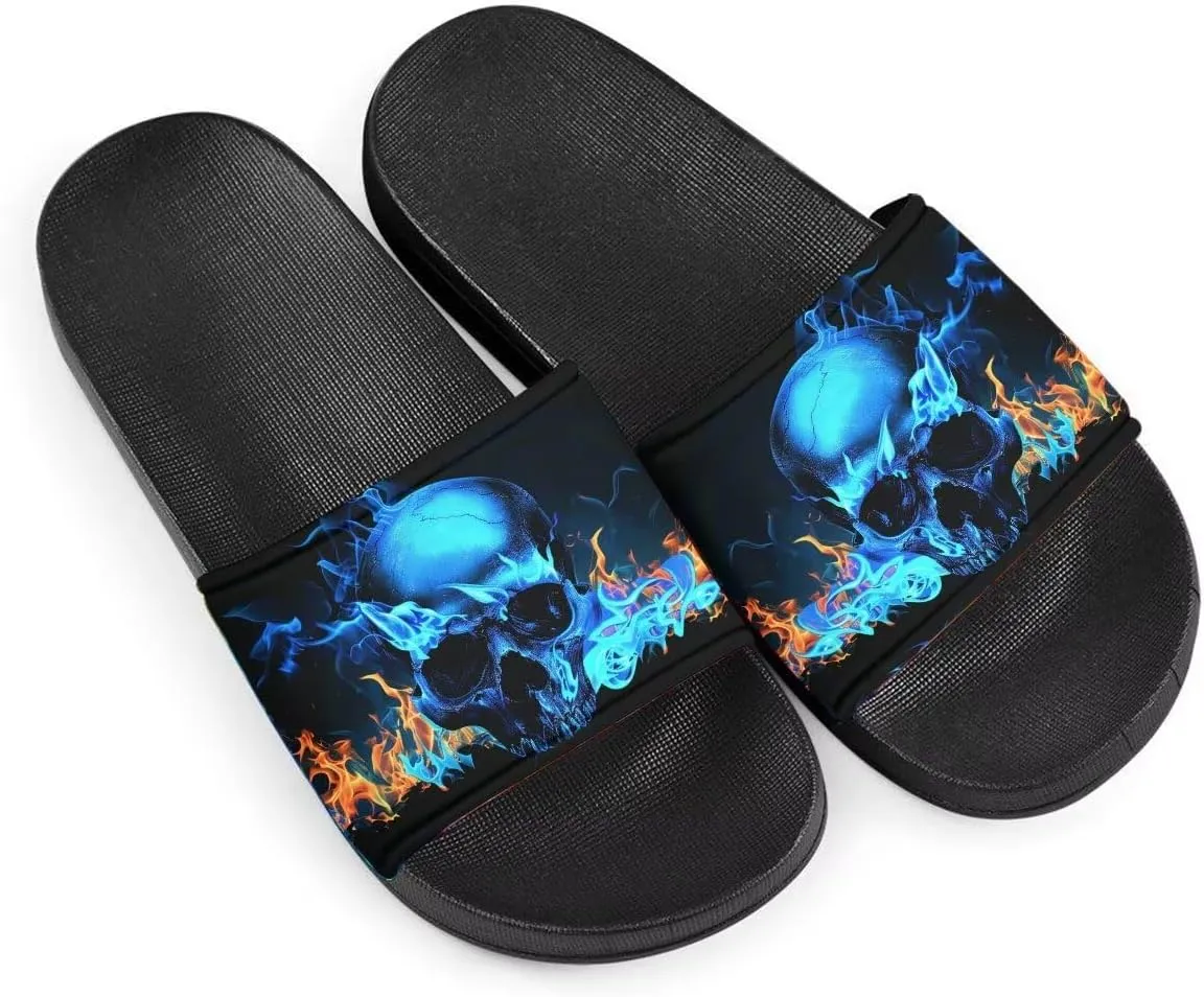 Howilath Cute Animals Pattern Summer Slide Slippers for Women Kids, Soft Sole Non-Slip Open Toe Slippers Slide Sandal