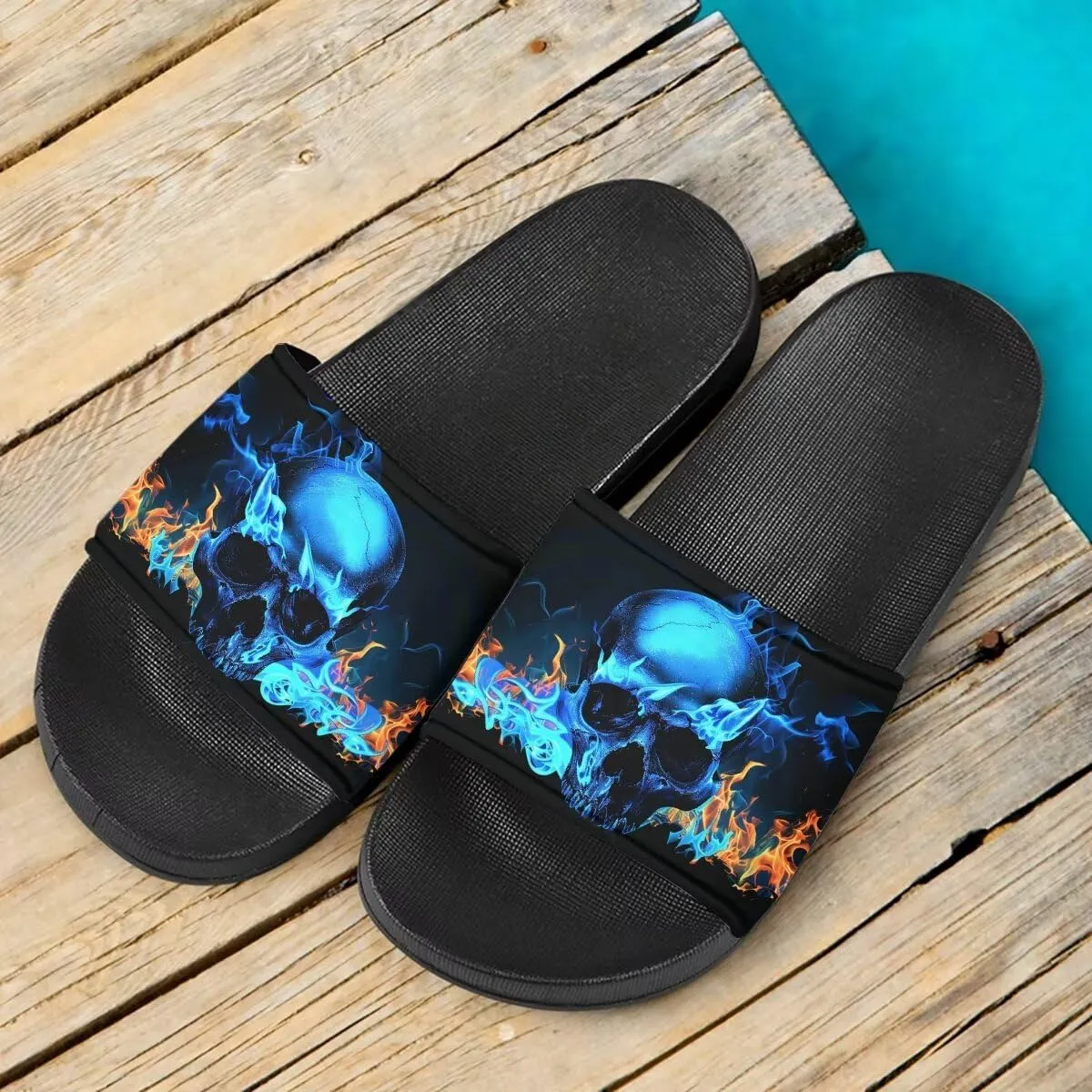 Howilath Cute Animals Pattern Summer Slide Slippers for Women Kids, Soft Sole Non-Slip Open Toe Slippers Slide Sandal