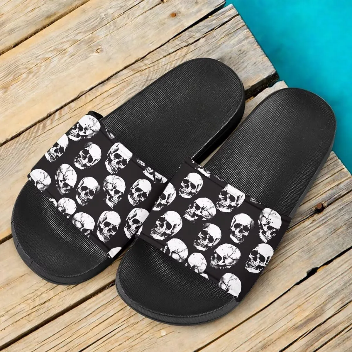 Howilath Cute Animals Pattern Summer Slide Slippers for Women Kids, Soft Sole Non-Slip Open Toe Slippers Slide Sandal