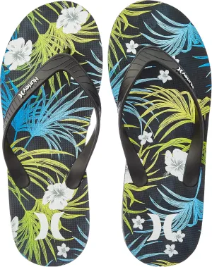 Hurley Unisex-Adult Dawn Flip-Flops Green/Blue 8 M