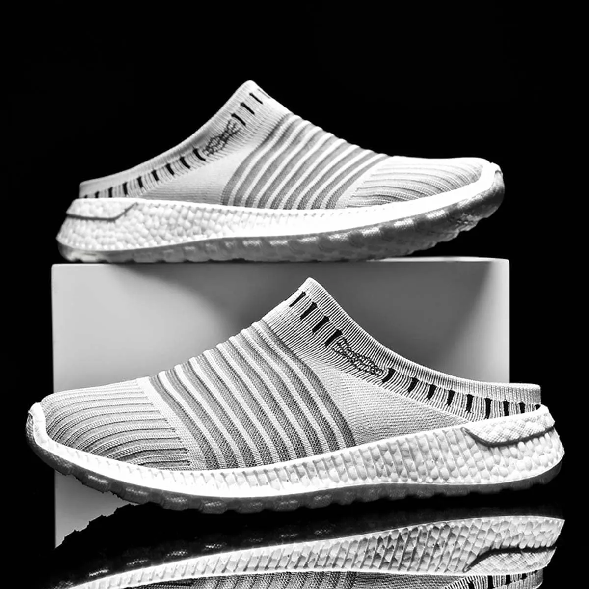 HYDLONGR Men's Women's Light Weight Breathable Quick Drying Garden Sandals Anti Slip High Elastic Clog Mule Slipper Indoor Outdoor