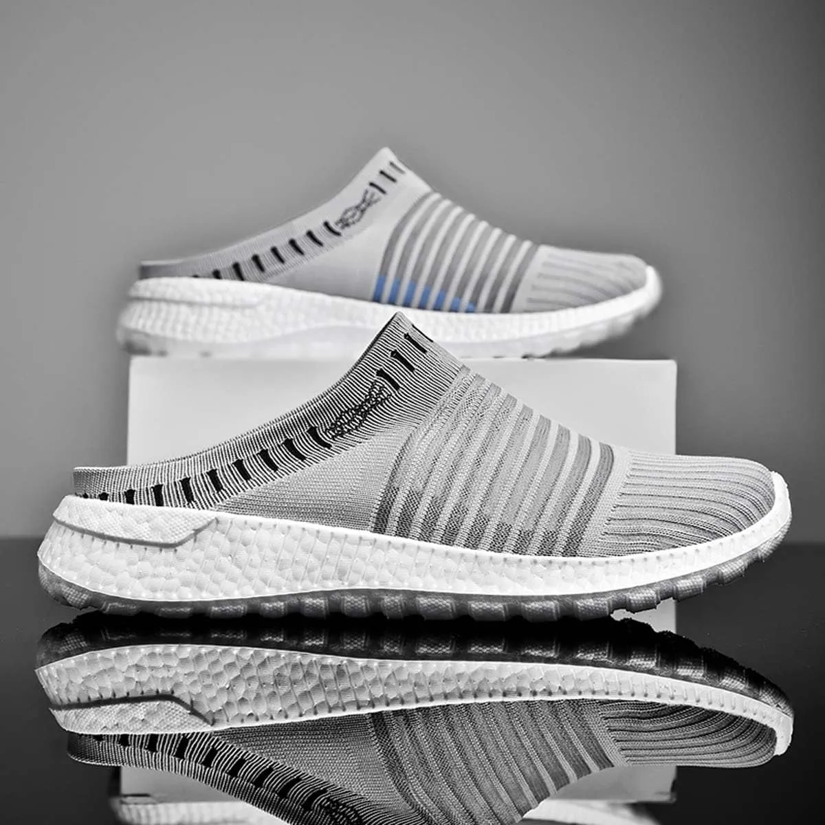 HYDLONGR Men's Women's Light Weight Breathable Quick Drying Garden Sandals Anti Slip High Elastic Clog Mule Slipper Indoor Outdoor
