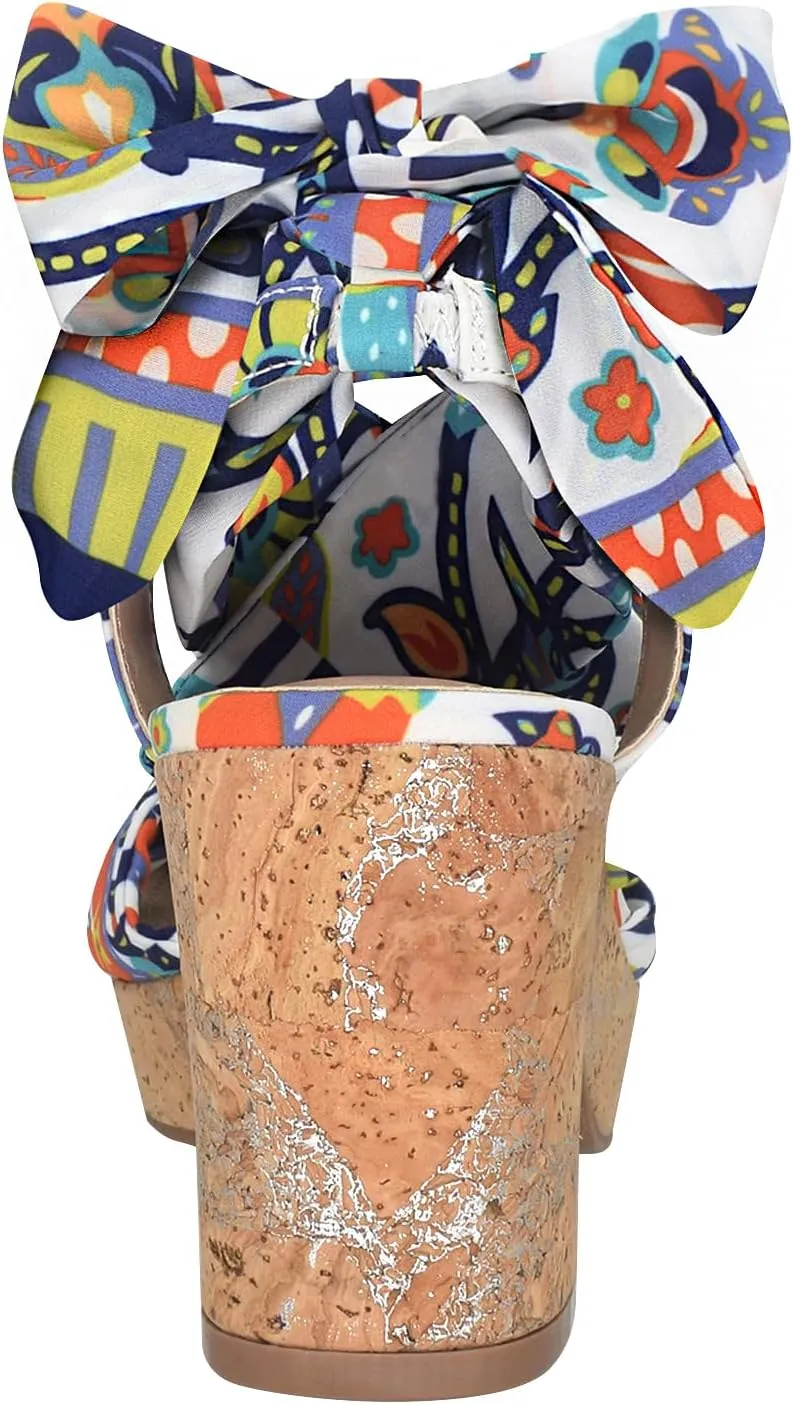 Impo Vinya Ankle Wrap Platform Sandal with Memory Foam