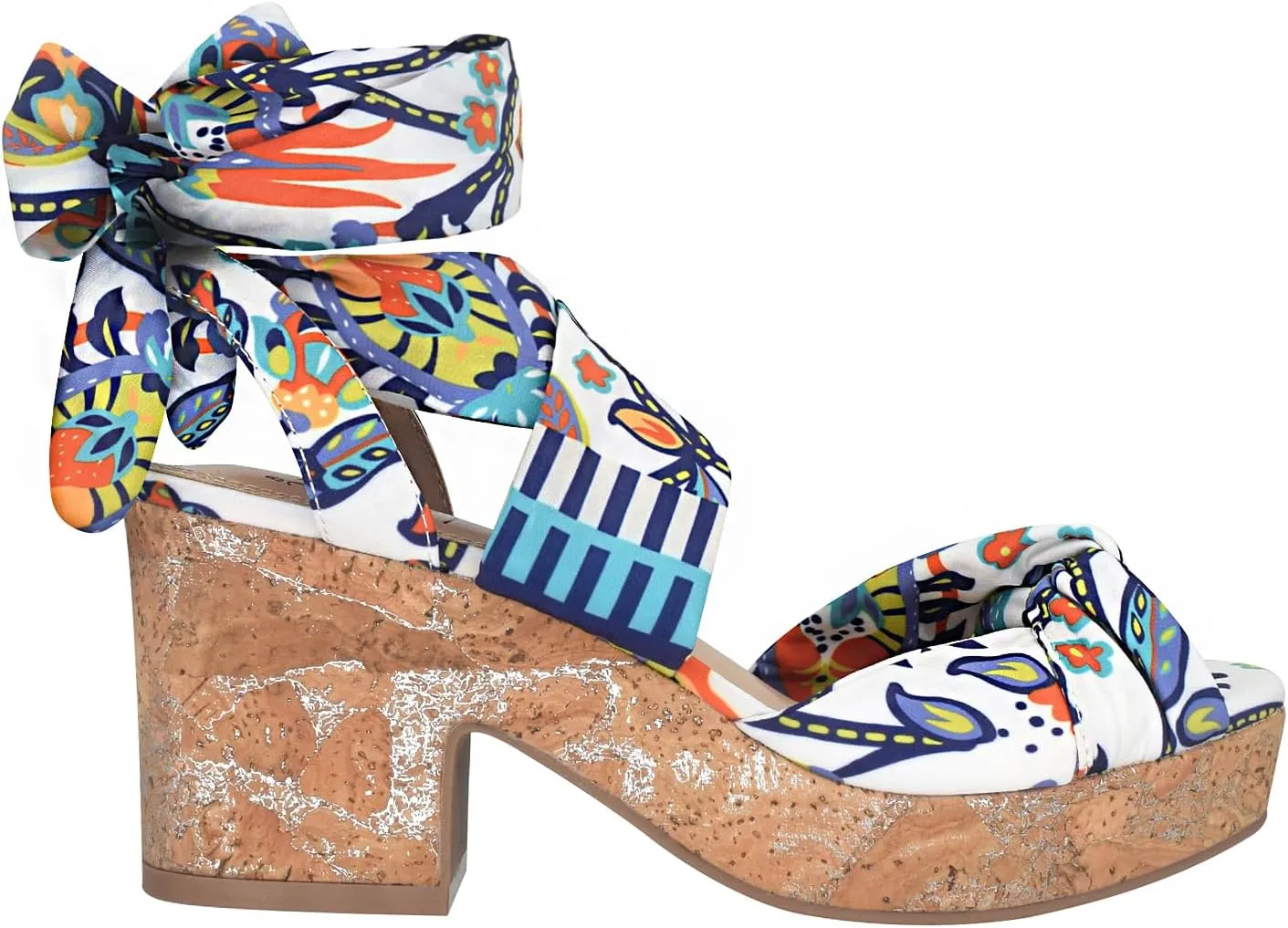 Impo Vinya Ankle Wrap Platform Sandal with Memory Foam