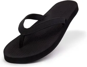 Indosole Women's ESSNTLS Vegan Flip Flops [Reused Tire Sole, Natural Rubber Arch Support, ENVRO Strap, Waterproof]