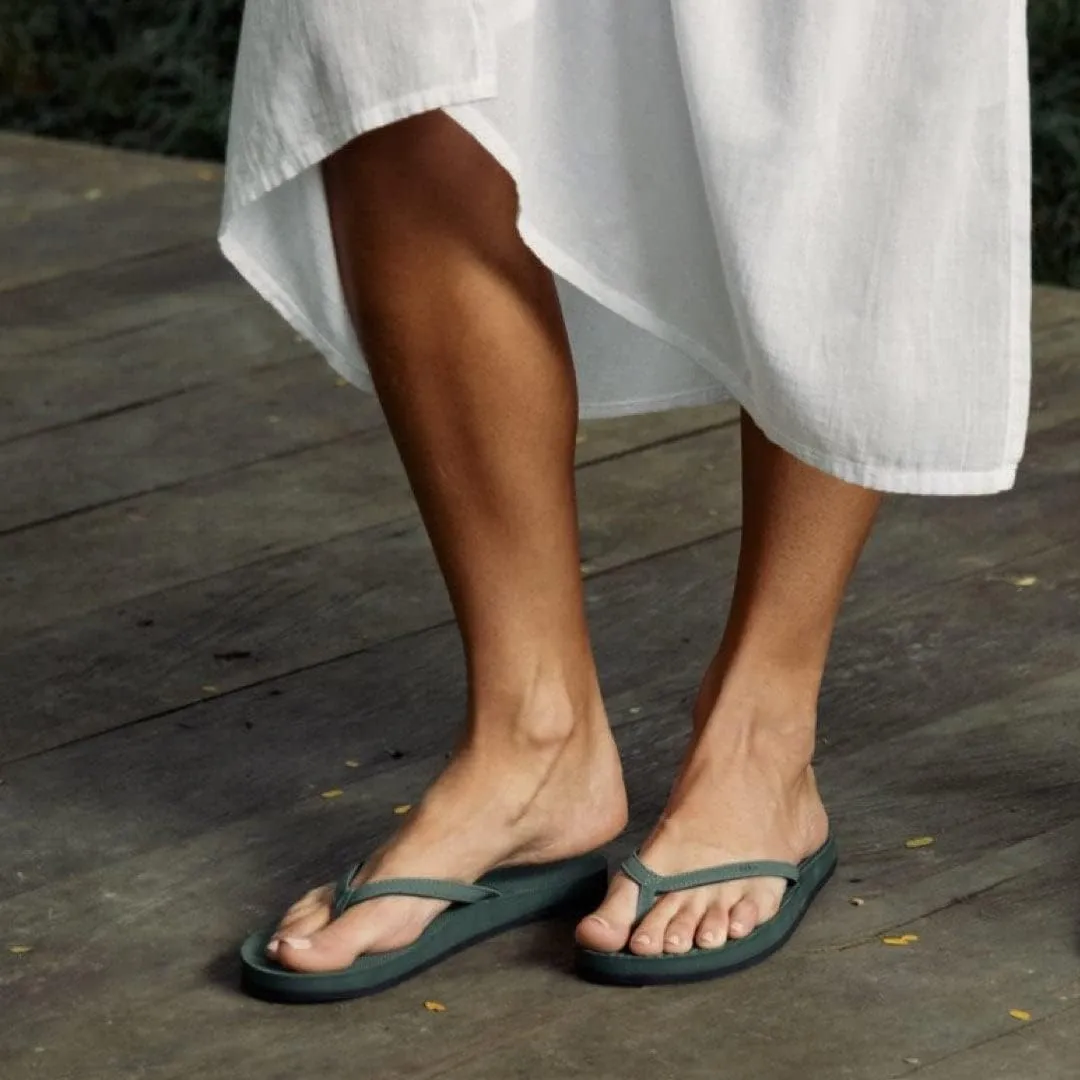 Indosole Women's ESSNTLS Vegan Flip Flops [Reused Tire Sole, Natural Rubber Arch Support, ENVRO Strap, Waterproof]