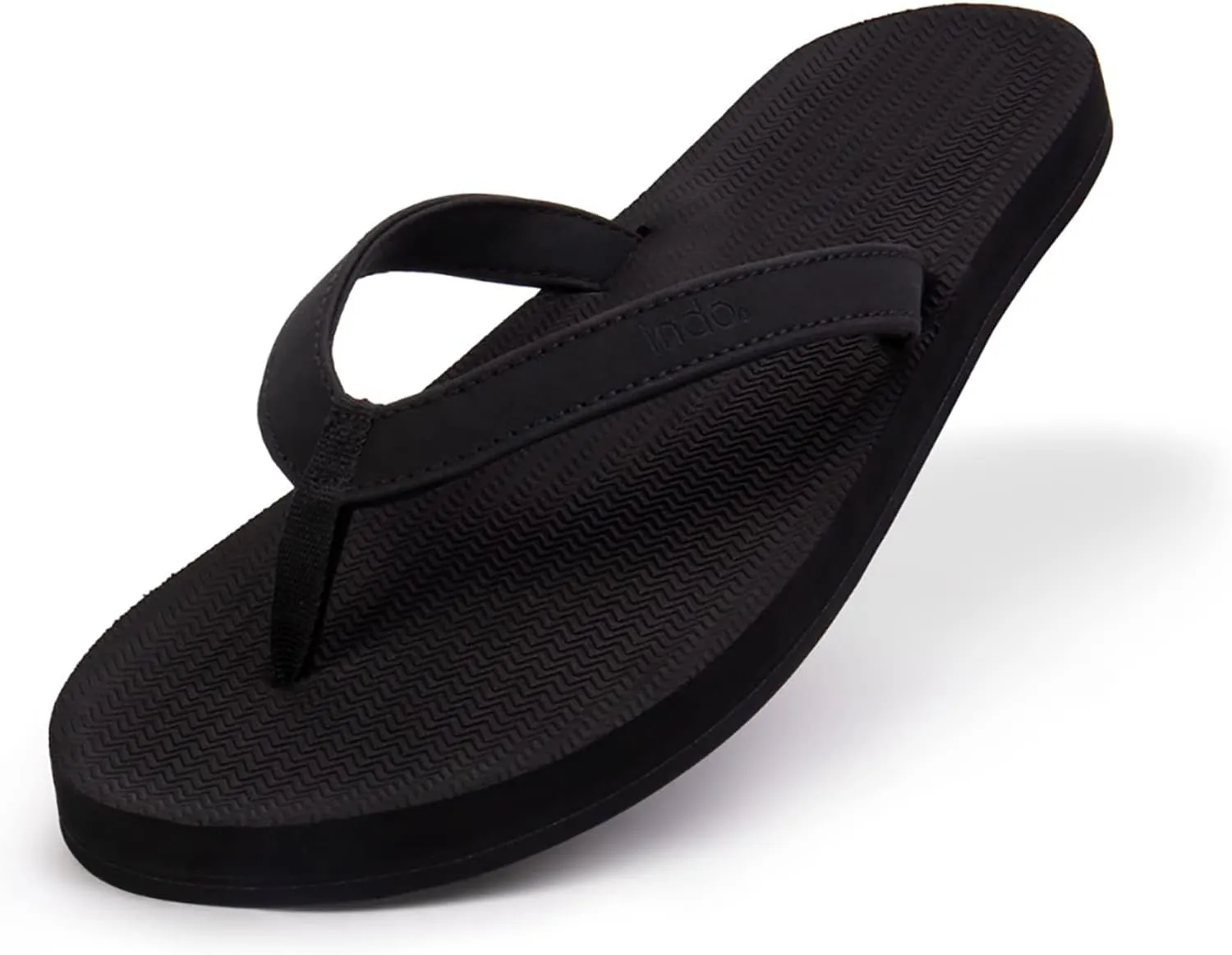 Indosole Women's ESSNTLS Vegan Flip Flops [Reused Tire Sole, Natural Rubber Arch Support, ENVRO Strap, Waterproof]
