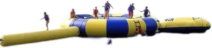 Inflatable Bouncer Water Trampoline for Kids/Adults Water Trampoline for Lake with Slide Outdoor Water Toys Floating Trampoline for Lake with Slide Inflatable Water Bouncer