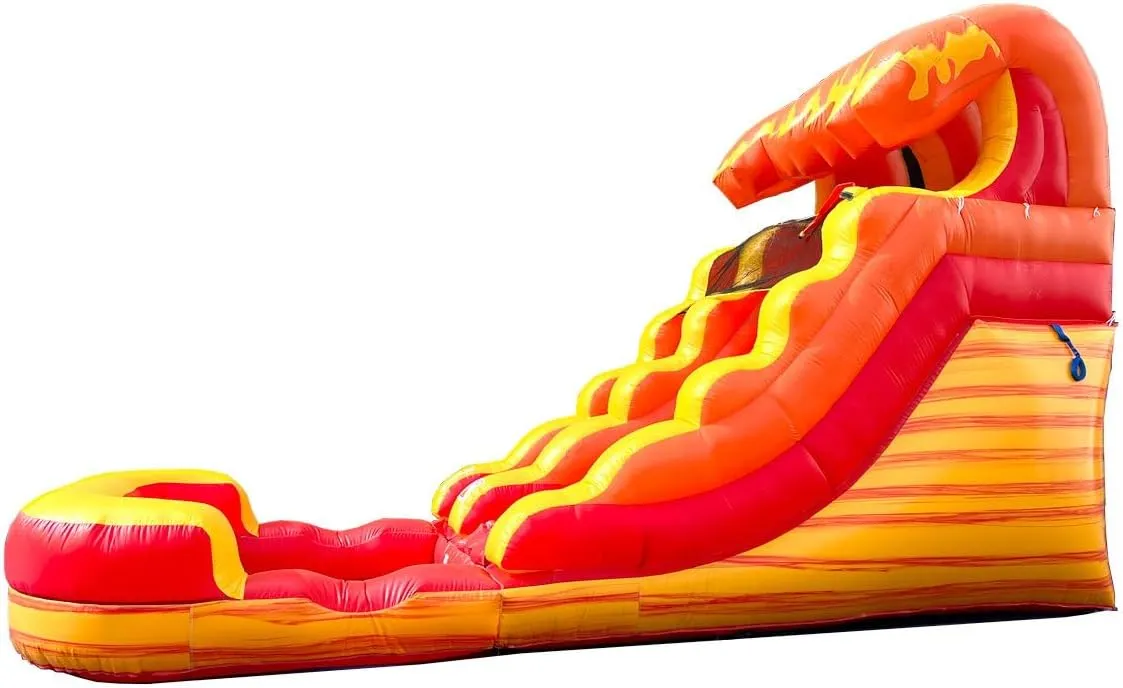 Inflatable Water Slides for Kids - Backyard Inflatable Water Slides with Splash Pool - Fire Marble Slide Complete with Blower, and Stakes - 21' x 9' - 12' Tall Slide