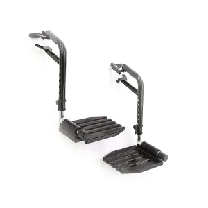 Invacare Wheelchair LegRest with Swing-Away Design, Adjustable Length, and Flip-Up Footplate - Easy-to-Install, Compatible with Most Wheelchairs