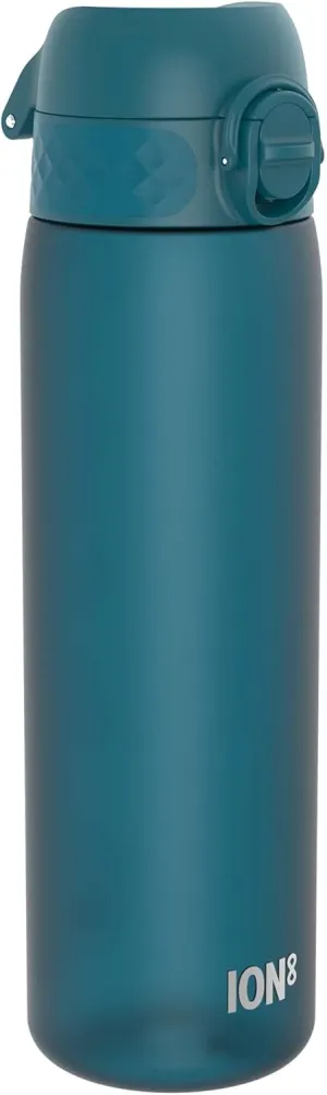 Ion8 Water Bottle, 500 ml/18 oz, Leak Proof, Easy to Open, Secure Lock, Dishwasher Safe, BPA Free, Hygienic Flip Cover, Carry Handle, Fits Cup Holders, Easy Clean, Odor Free, Carbon Neutral
