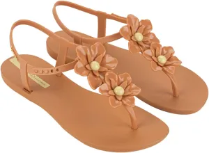 Ipanema Duo Flowers Fem Womens Sandals - Comfy Open Toe Sandals for Women, Thong Sandals w/T-Strap, Adjustable Ankle Strap, Floral Design, Dressy Sandals, Summer Dress Sandals