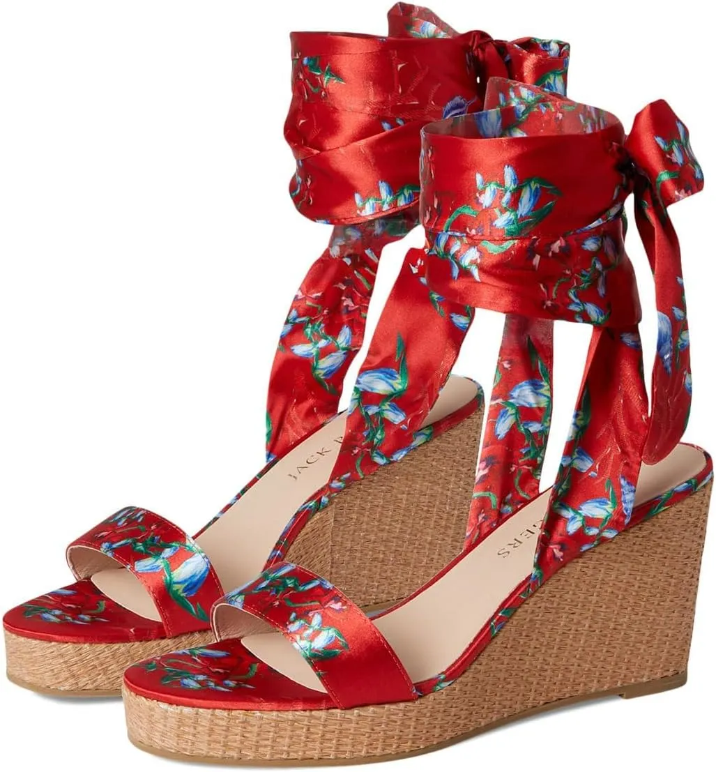 Jack Rogers Women's Deirdre Scarf Wedge Sandal