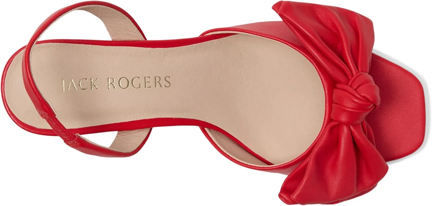 Jack Rogers Women's Eloise Bow Slingback Heeled Sandal