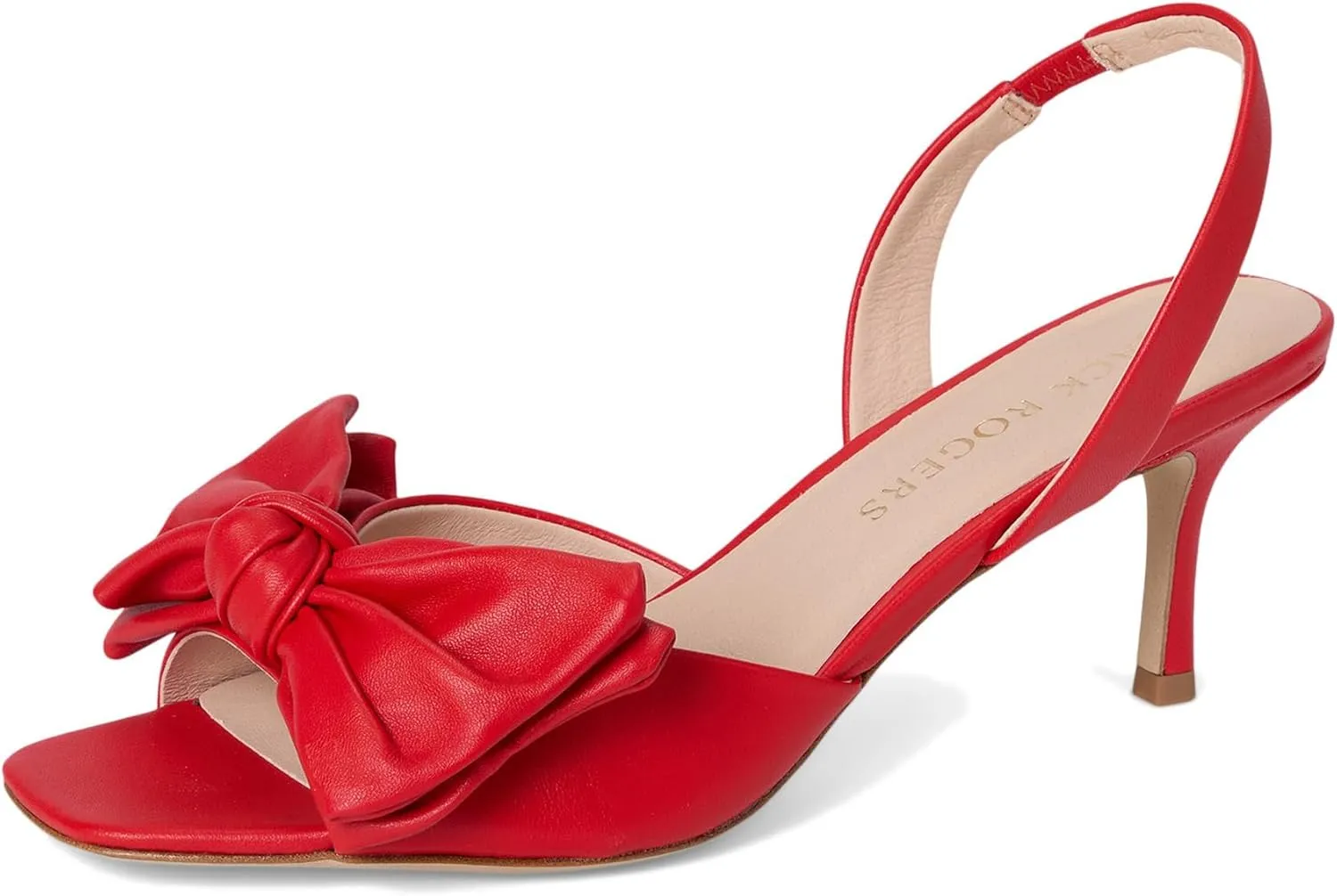 Jack Rogers Women's Eloise Bow Slingback Heeled Sandal
