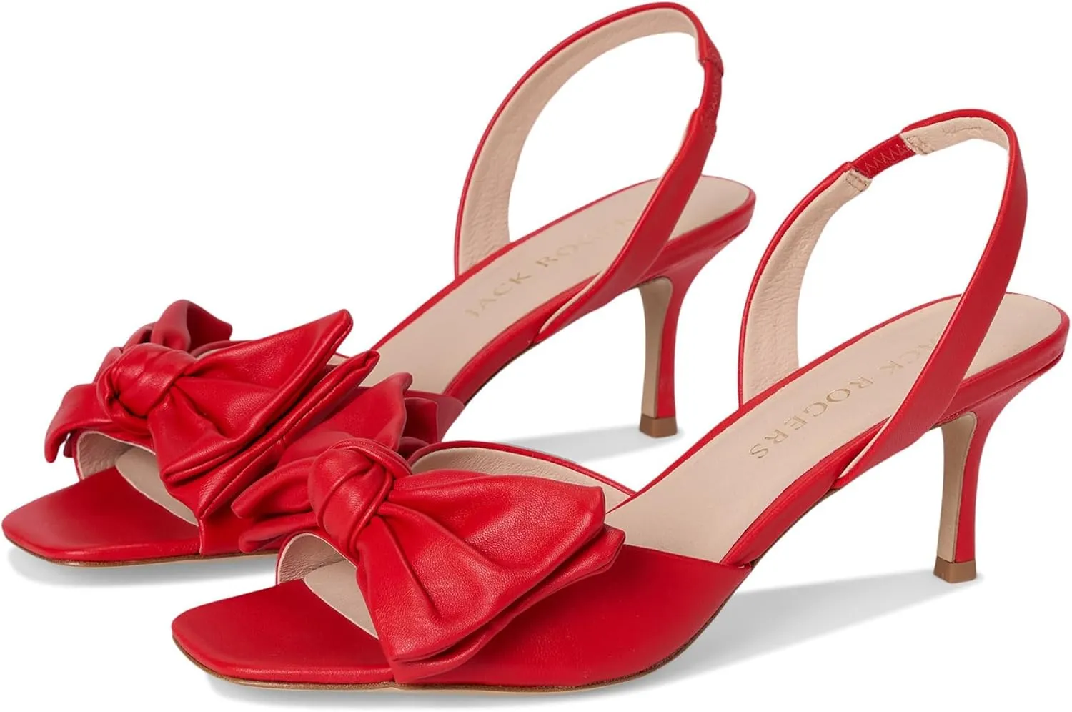 Jack Rogers Women's Eloise Bow Slingback Heeled Sandal