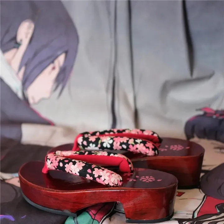Japanese Flip Flop Style Sandal with Floral Print