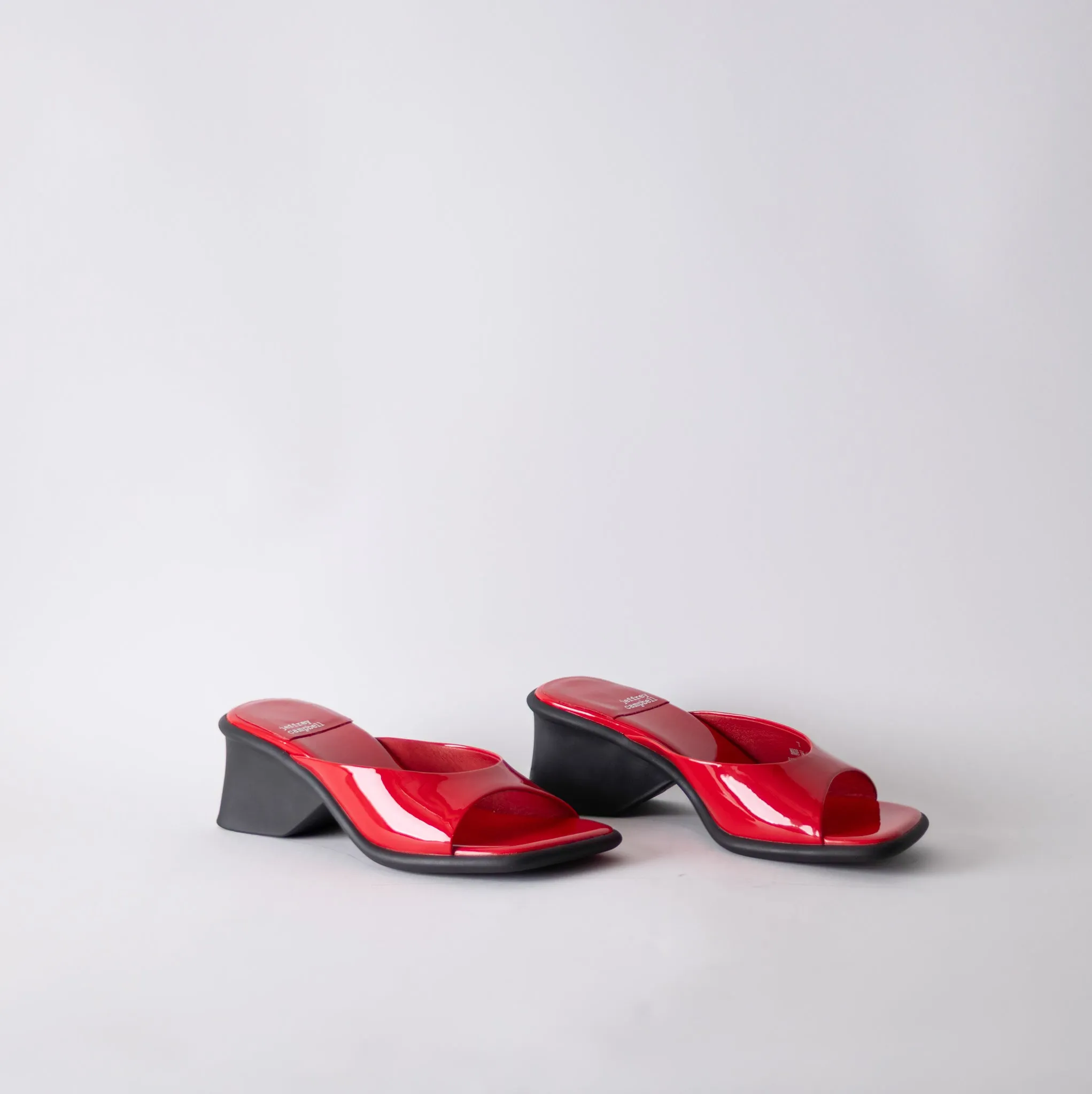 JEFFREY CAMPBELL FALLON RED PATENT - MHOT MULE