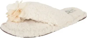 Jessica Simpson Women's Plush Marshmallow Slide-On Sandal House Slippers with Memory Foam