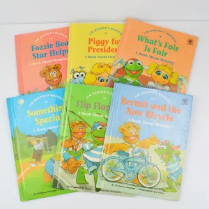 Jim Hensons Muppets Values To Grow On Books Lot 6 VTG HC - Kermit, Piggy, Fozzie