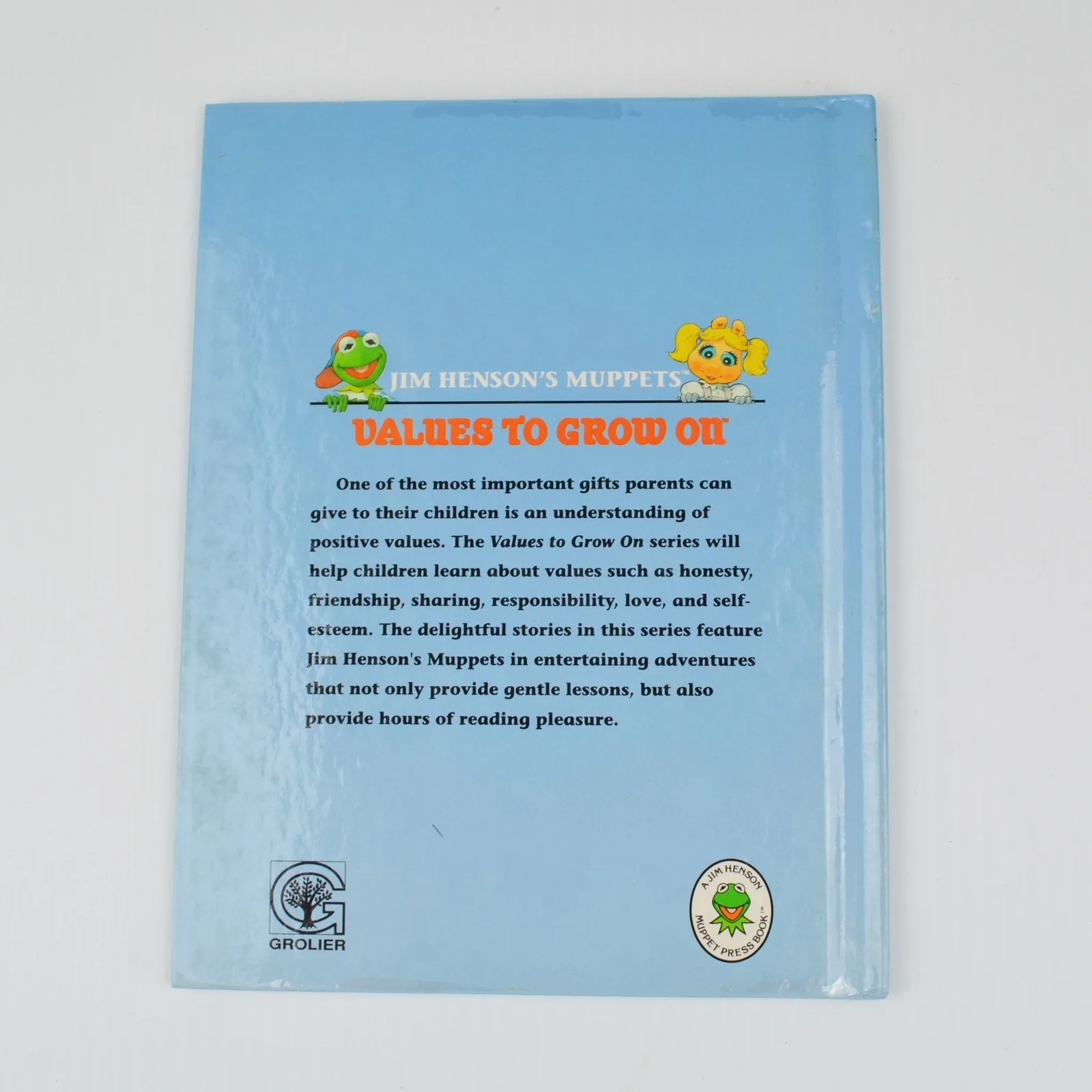 Jim Hensons Muppets Values To Grow On Books Lot 6 VTG HC - Kermit, Piggy, Fozzie