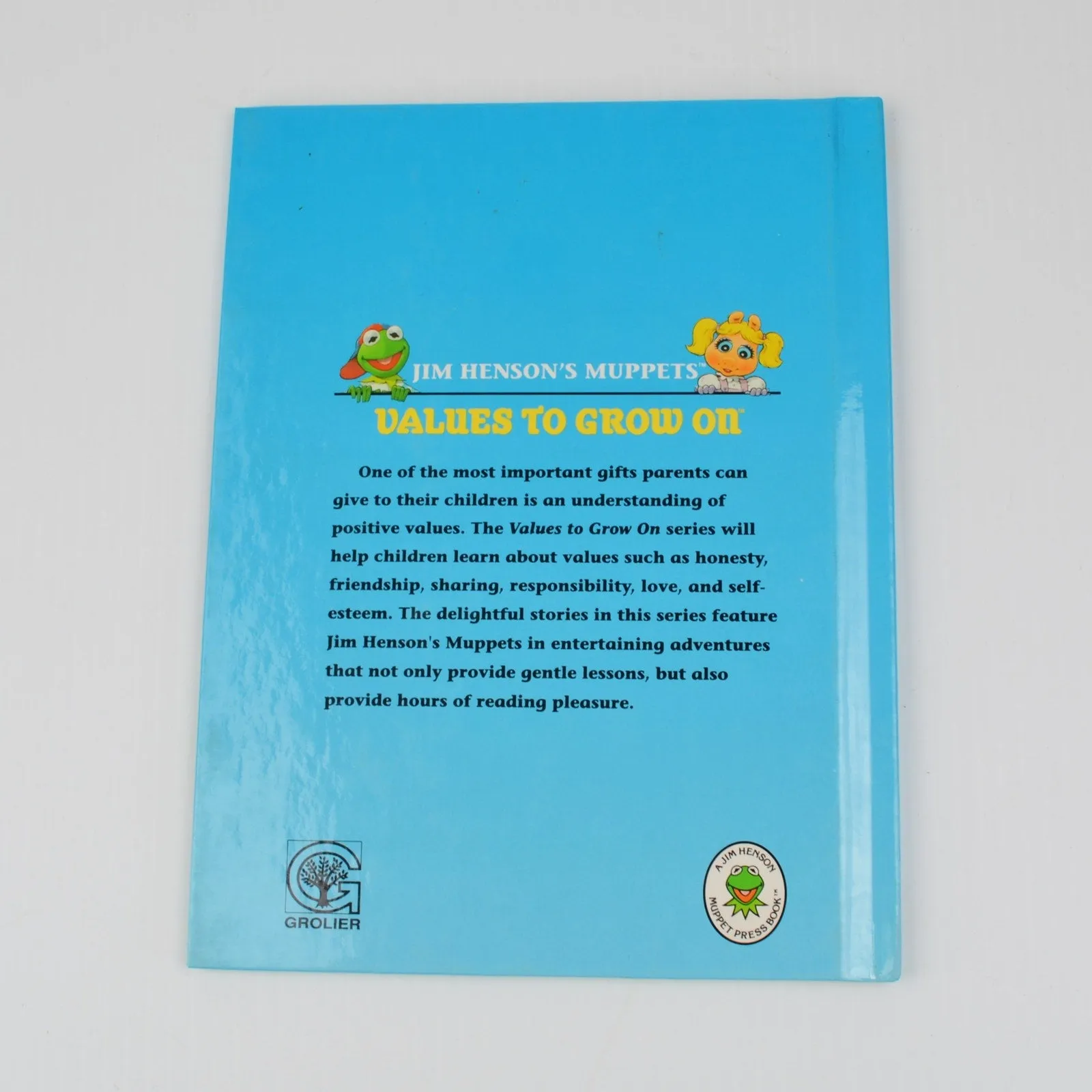 Jim Hensons Muppets Values To Grow On Books Lot 6 VTG HC - Kermit, Piggy, Fozzie