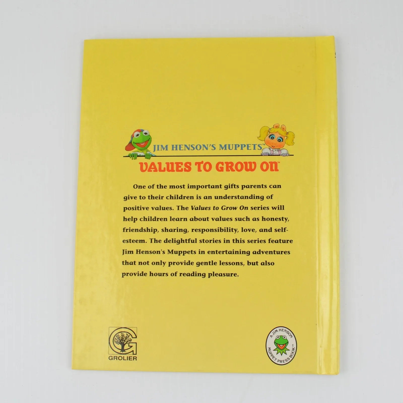 Jim Hensons Muppets Values To Grow On Books Lot 6 VTG HC - Kermit, Piggy, Fozzie