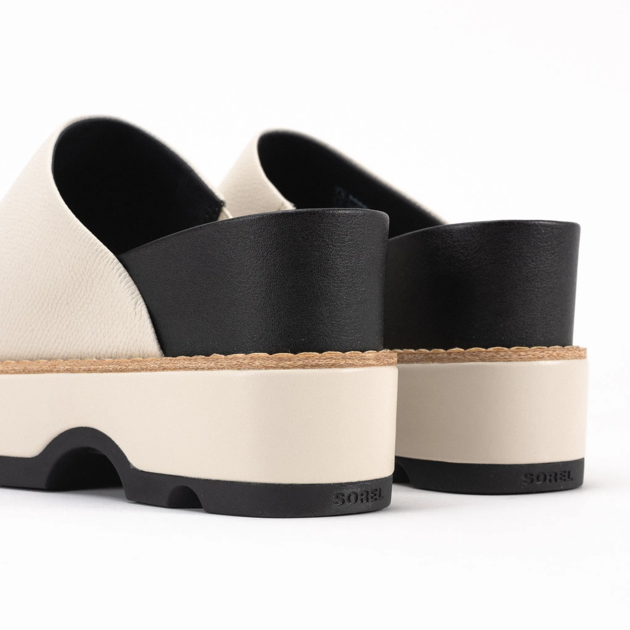 JOANIE IV SLIDE - CHALK - LEATHER