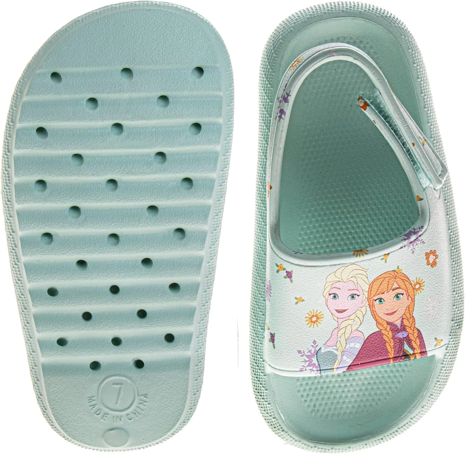Josmo Kids Slides Open Toe Sandal - Frozen Minnie Mouse Stitch - Girls Sandals Slide SlipOn (sizes: 5-10 toddler)