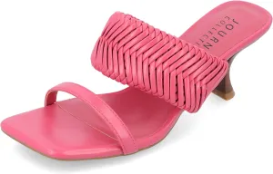 Journee Womens Monyka Tru Comfort Foam Woven Slip On Sandals