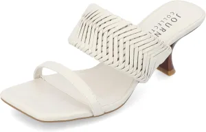 Journee Womens Monyka Tru Comfort Foam Woven Slip On Sandals