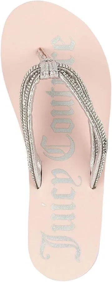JUICY COUTURE Wedge Platform Flip Flop: High-Fashion, Soft Beach Sandal, Thong-Style Slide