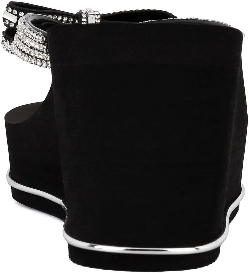 JUICY COUTURE Wedge Platform Flip Flop: High-Fashion, Soft Beach Sandal, Thong-Style Slide