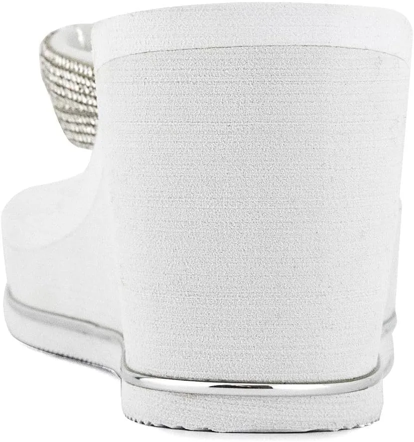 JUICY COUTURE Wedge Platform Flip Flop: High-Fashion, Soft Beach Sandal, Thong-Style Slide