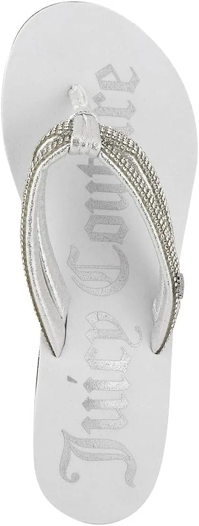 JUICY COUTURE Wedge Platform Flip Flop: High-Fashion, Soft Beach Sandal, Thong-Style Slide