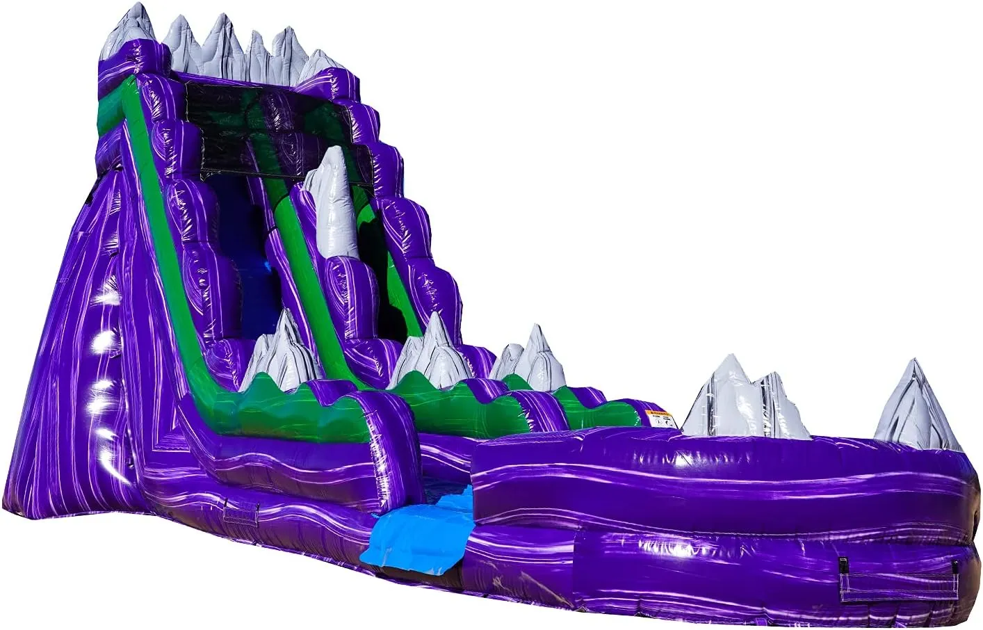 JumpOrange 19’ Dark Night Commercial Grade Water Slide with Splash Pool for Kids and Adults (with Blower), Outdoor Indoor, Wet Dry Use, Tall Inflatable