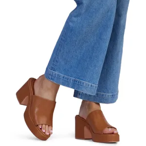 KATHRYN WILSON ROMAN MULE TAN CALF