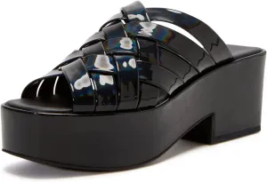 Katy Perry Women's The Busy Bee Criss Cross Slide Wedge Sandal