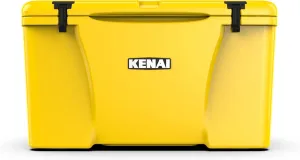 KENAI 65 Cooler | 65 qt Ice Chest Durable Rotomolded Insulated | Made in USA | Warranty for Life | for Beach Boat Camping Fishing Hunting | K65