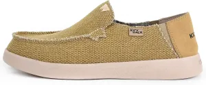 Kickback Barbeach Canvas Mens Slip On Loafers - Lightweight Canvas Slip in Shoes - with Leather Lined Memory Foam Insoles - Mens Casual Slip on Summer Shoes - Machine Washable