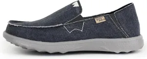 Kickback Couch 2.0 - Men's Grey Canvas Loafers - Lightweight Slip On Casual Shoes - All Day Comfort - Convertible Mule/Slider Design