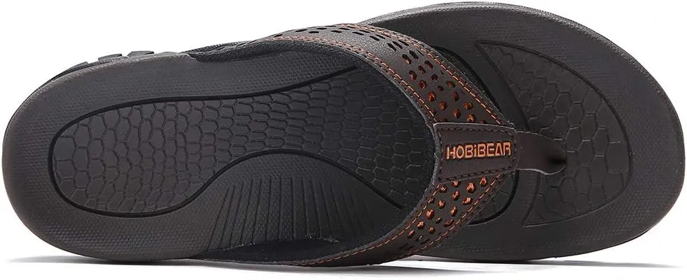 KIIU Mens Thong Sandals Indoor and Outdoor Beach Flip Flop